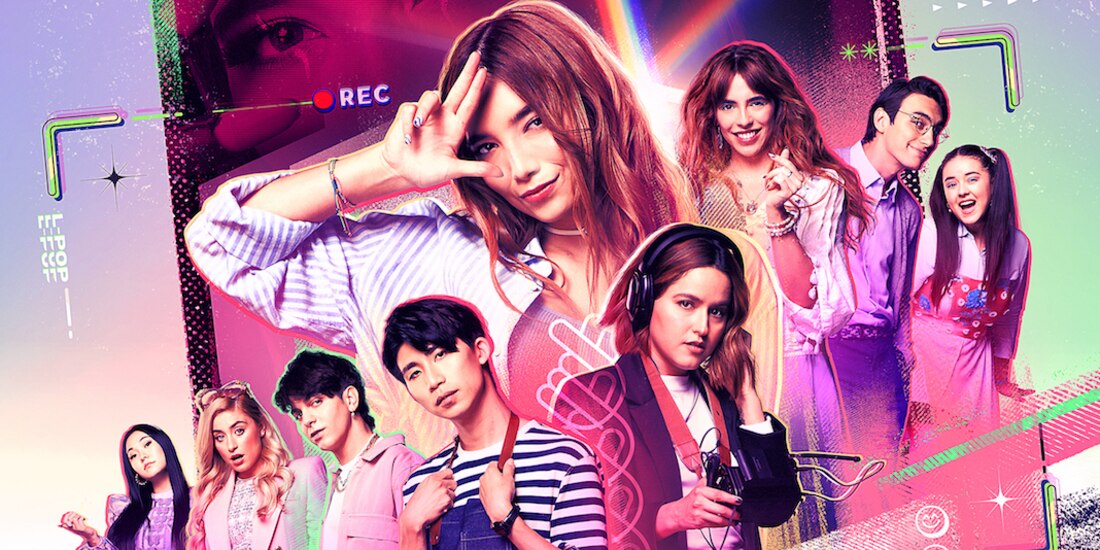 Los protagonistas, en un cartel de la serie.