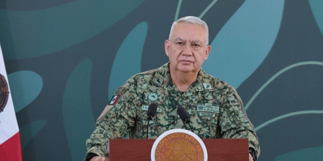 Ricardo Trevilla Trejo, secretaria de la Defensa, e una imagen del 9 de enero de 2026