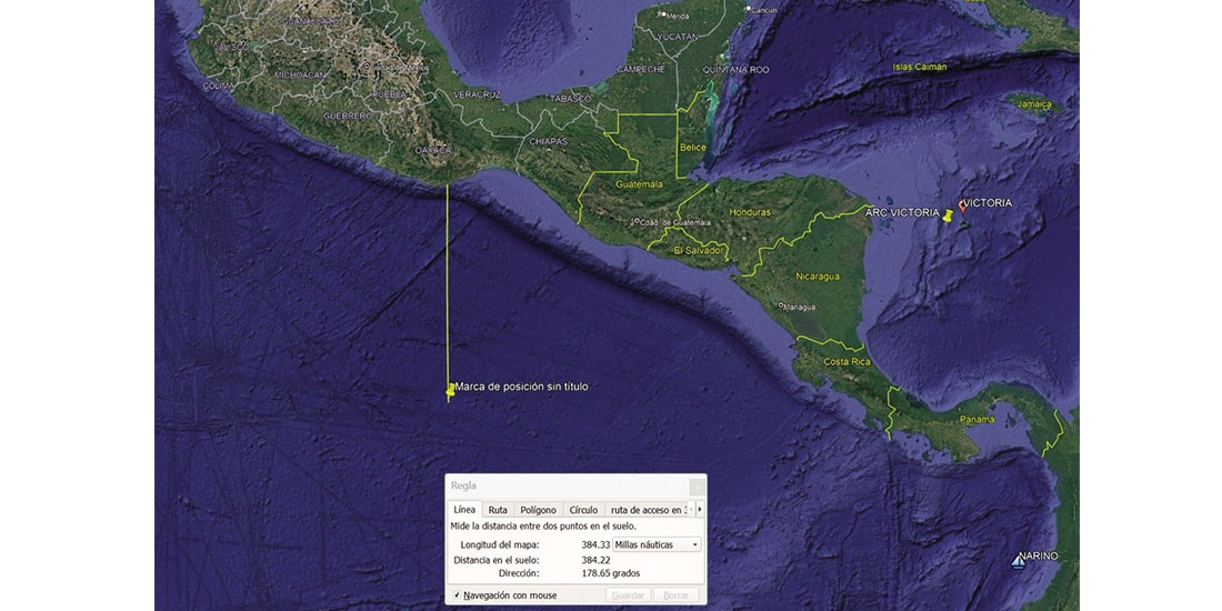 Imagen difundida ayer por Petro del lugar donde habría ocurrido el ataque de EU.