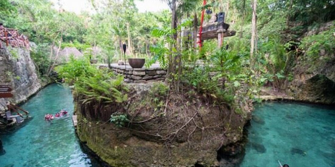 Una de las atracciones en Xcaret