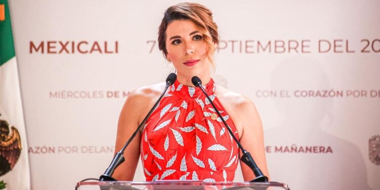 Marina del Pilar en conferencia de prensa.