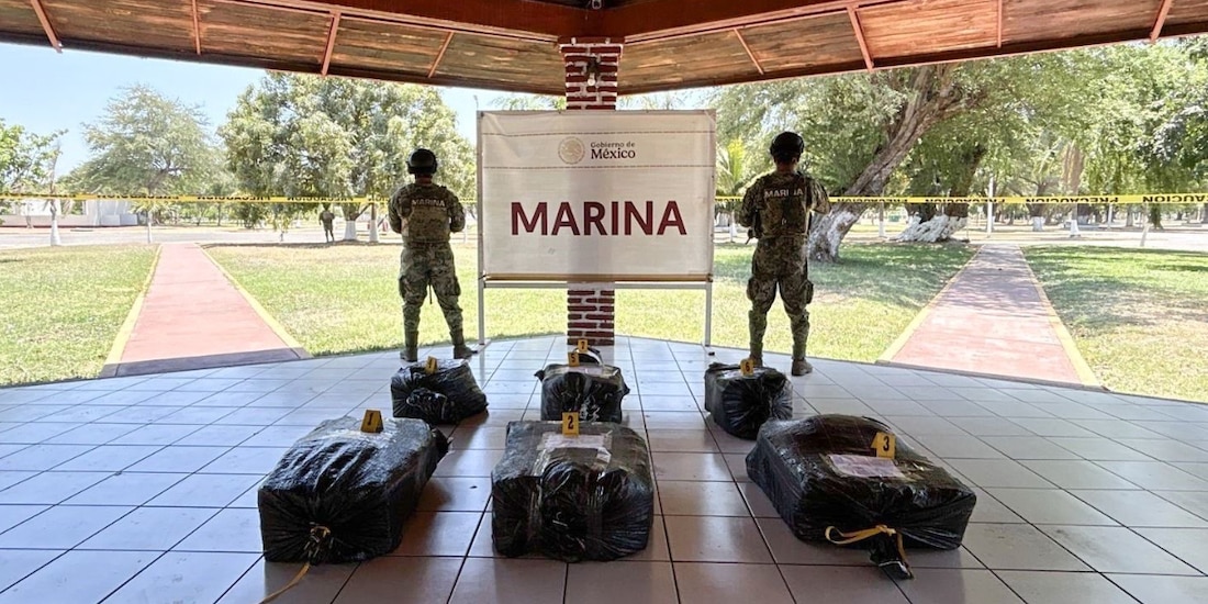 Secretaría de Marina decomisa 265 kilogramos de presunta cocaína