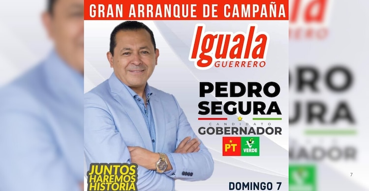 Pedro Segura, candidato a gobernador de Iguala, Guerrero