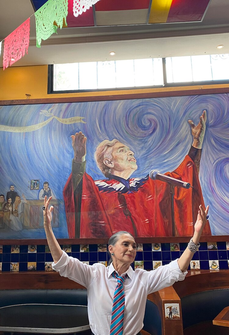 La actriz Ofelia Medina, ayer en el Salón Tenampa.