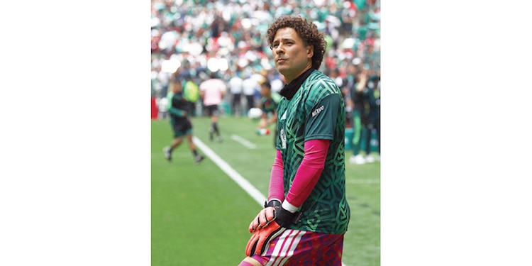 EL TAPATÍO durante el
calentamiento, ayer