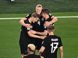 Erling Haaland celebra con sus compañeros uno de sus goles en el Noruega vs Senegal, de la Copa del Mundo 2026