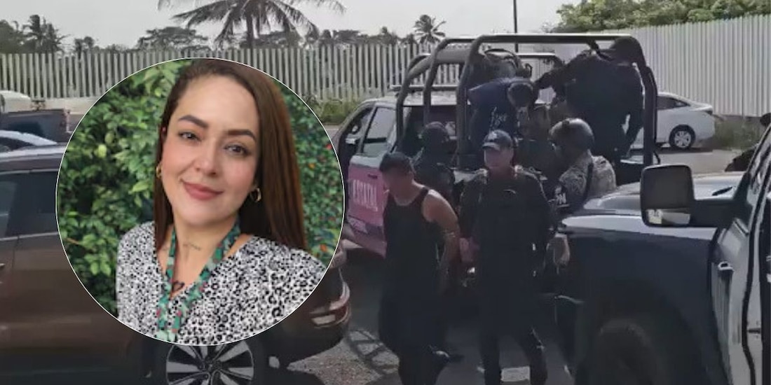 Imagen de archivo del traslado de los policías a su audiencia inicial, por el caso de Roxana Guzmán.