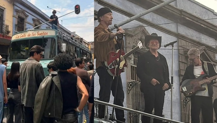 U2 graba video musical en el Centro Histórico de la CDMX