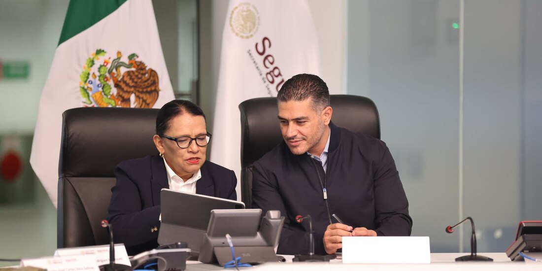 Los titulares de Segob y SSPC.