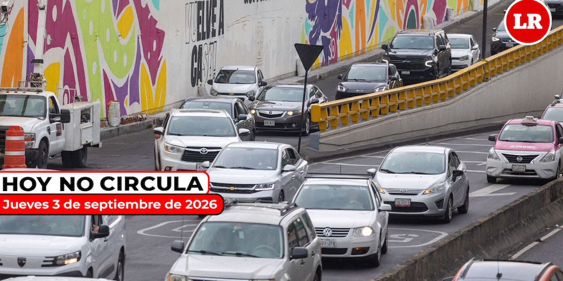 Revisa en La Razón cómo aplica el Hoy No Circula este jueves 3 de septiembre de 2026.