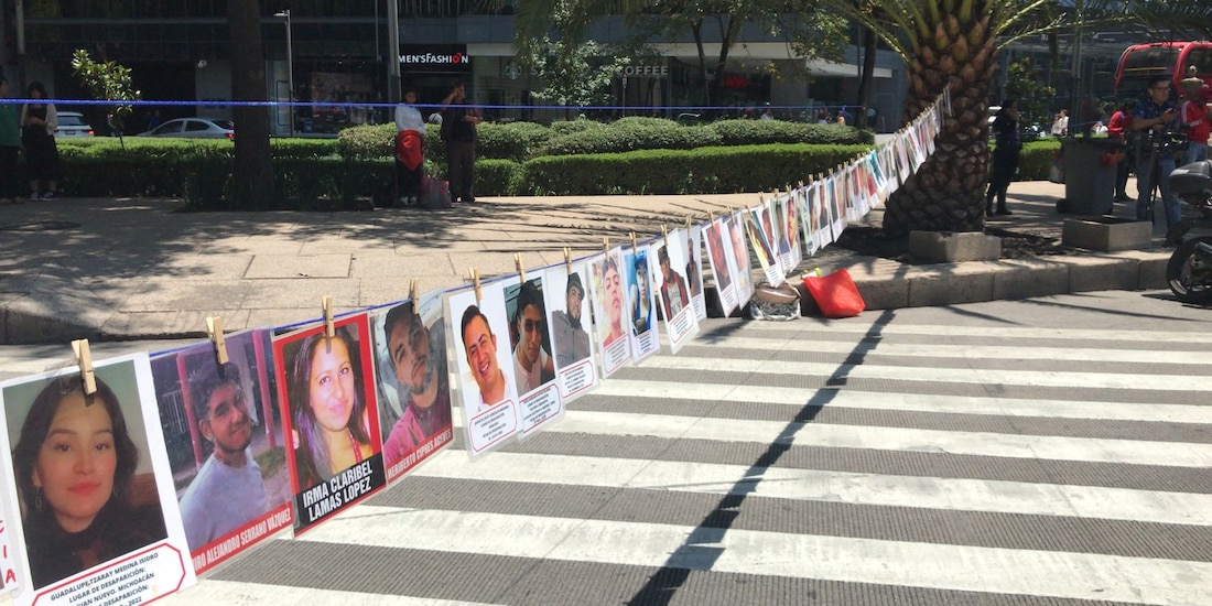 Imágenes de personas desaparecidas en México.