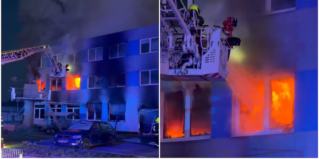 Incendio en fábrica de armas en República Checa, el pasado 20 de marzo.