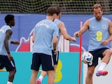 Futbolistas de Inglaterra en un entrenamiento en Palm Beach Gardens, Florida.
