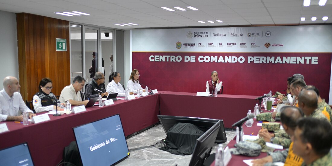 La Presidenta de México esta tarde en Veracruz.