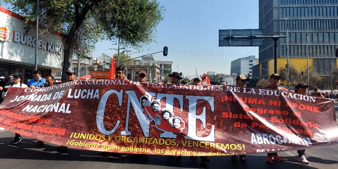 La Coordinadora Nacional de Trabajadores de la Educación registró varias protestas en CDMX en las últimas horas.