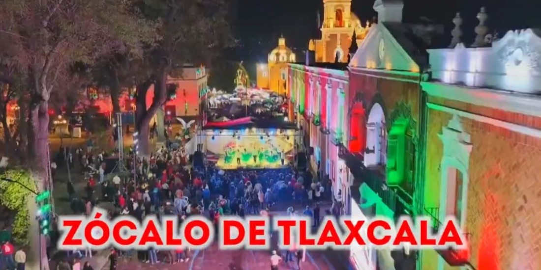El Gobierno de Tlaxcala alista el programa oficial para las Fiestas Patrias 2026 en el Zócalo local.