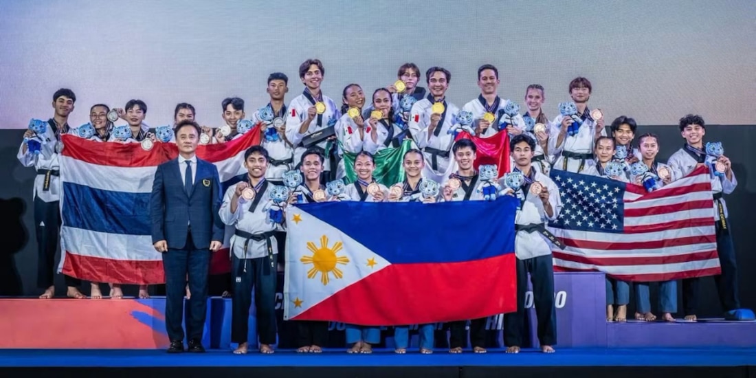 México es campeón del mundo en taekwondo poomsae.