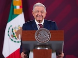 El Presidente de México, Andrés Manuel López Obrador, durante su conferencia de este lunes 25 de enero de 2023