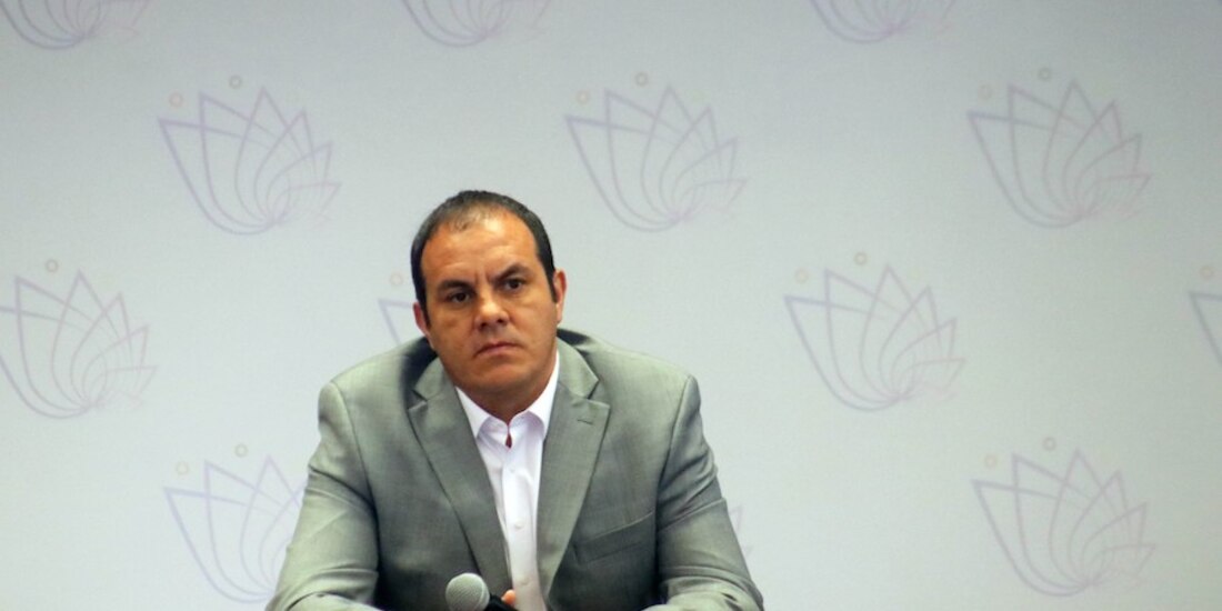 Cuauhtémoc Blanco, en una conferencia en Cuernavaca, en septiembre de 2019.