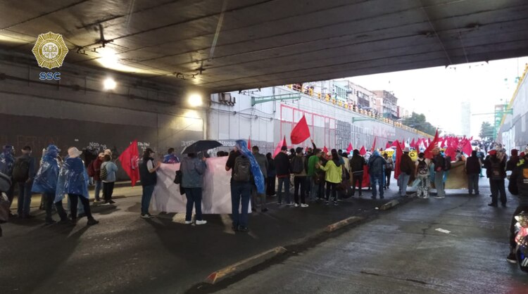 Un aspecto de la retaguardia de la marcha del 2 de octubre, en 2023