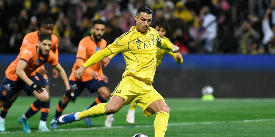 Cristiano Ronaldo erró su penal ante el Al Feiha.