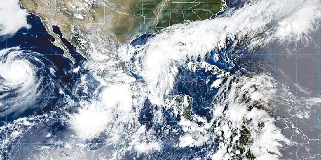 Tres sistemas ciclónicos ponen en alerta a México