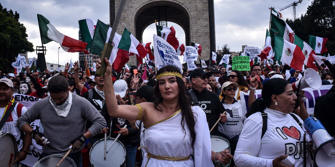 Manifestación en contra de la reforma al Poder Judicial, el pasado 1 de octubre.