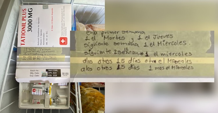 Caja de medicamento encontrado en la cabaña de "El Mencho"