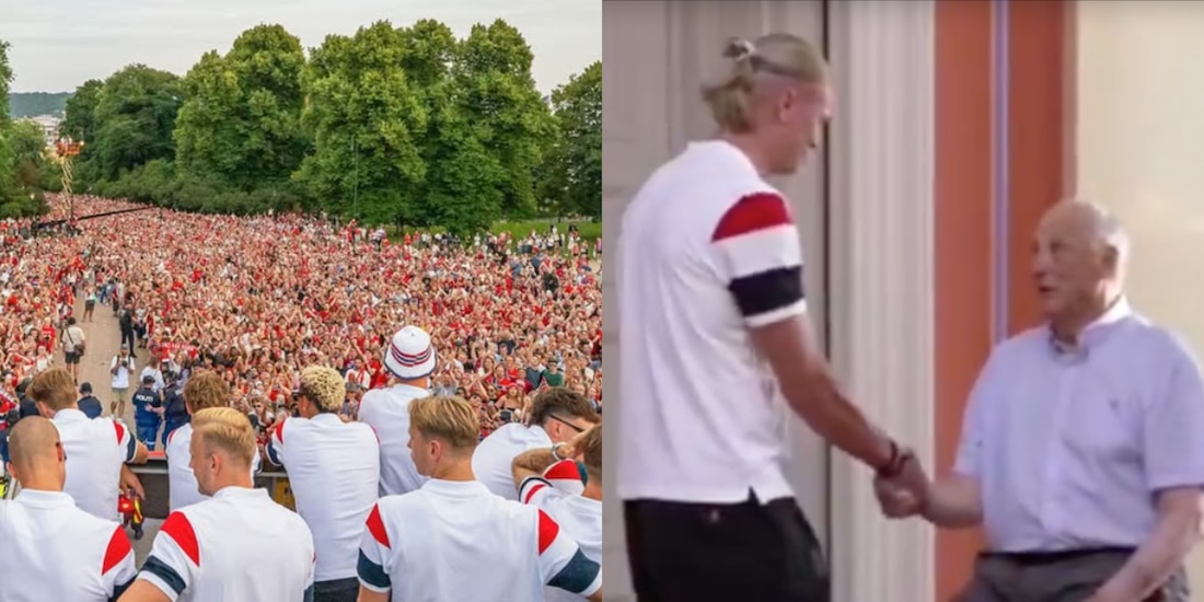 Noruega convirtió el regreso de su selección en una de las celebraciones más multitudinarias de su historia.