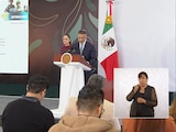 Omar García Harfuch, titular de la SSPC, detalla la detención en la Conferencia del Pueblo del Gobierno federal.