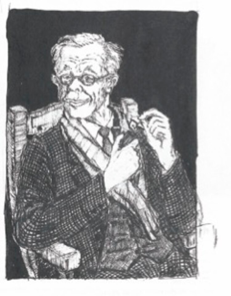 "Autorretrato anticipado, cuando yo era un adolescente."