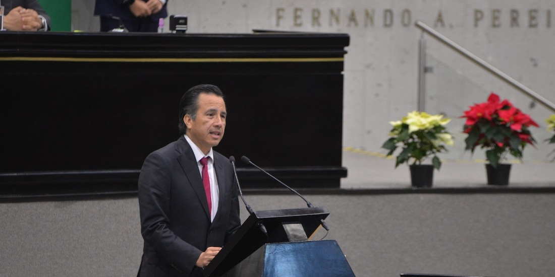 El gobernador del estado de Veracruz, Cuitláhuac García.