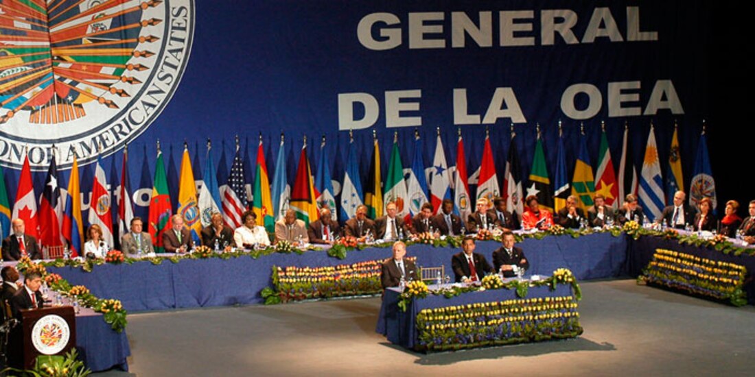 Sesión de la OEA en semanas pasadas.