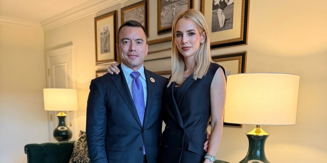 Daniel Noboa y Lavinia Valbonesi