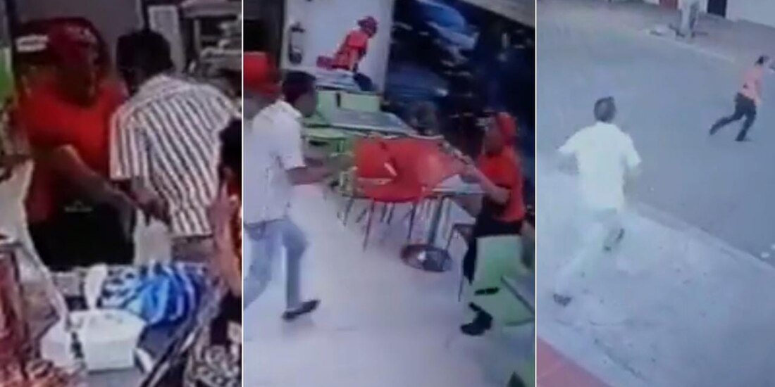 Sujeto intenta asesinar a su expareja en Colombia; testigos intervienen y lo golpean.