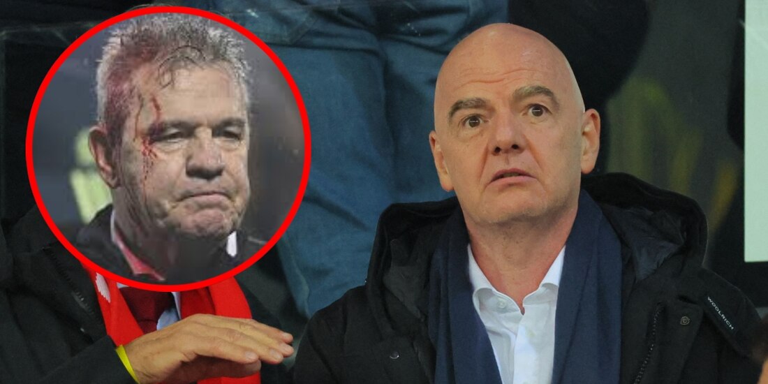 Gianni Infantino, presidente de FIFA ,habla de la agresión a Javier Aguirre, técnico de la Selección mexicana