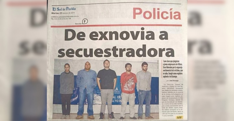 Nota de El Sol de Puebla sobre el secuestro de Javier en 2014
