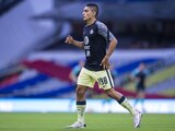 Santiago Naveda previo a un partido con el América.