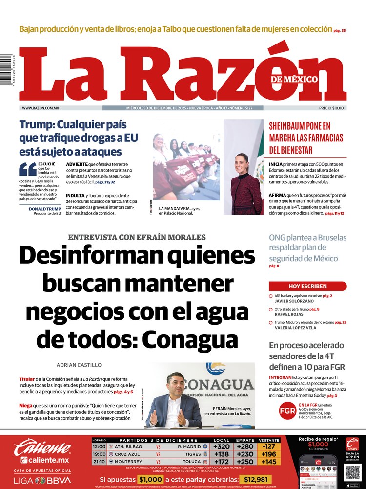 La Razón 03 Diciembre 2025