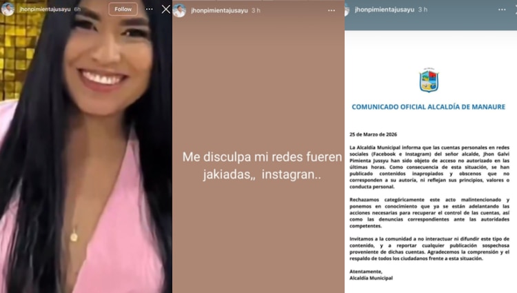 Tras la publicación del video, el alcalde de Manaure aseguró que hackearon su cuenta y emitió un comunicado