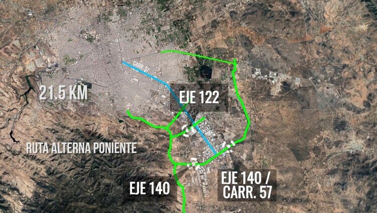En el tercer proyecto se concluirá la Ruta Alterna Poniente,