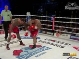 El boxeador Drazan Janjanin derrotó en 40 segundos al fisicoculturista Kevin Wolter.