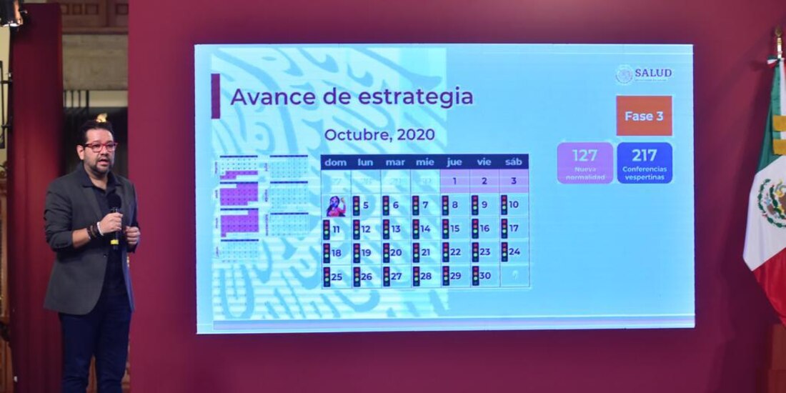 Ricardo Cortes aclaró que en el caso de Campeche, el primer estado en pasar a semáforo verde, enfatizó que “no es riesgo cero”, aunque existe una menor transmisión