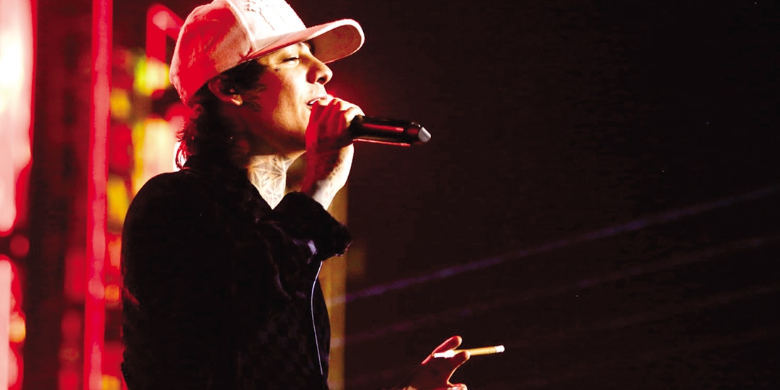 Natanael Cano, ayer.