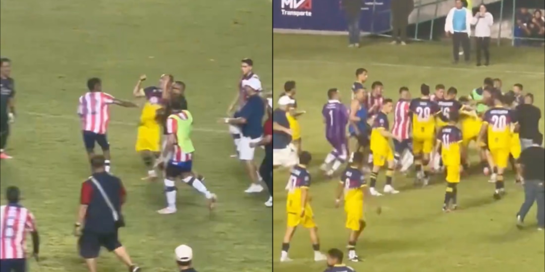 El Clásico de la Talacha terminó en batalla campal.