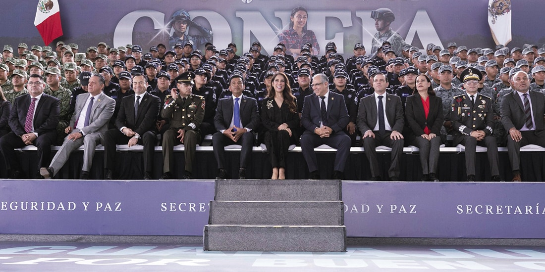LIBIA DENNISE GARCÍA, ayer en la presentación de los resultados de CONFIA.