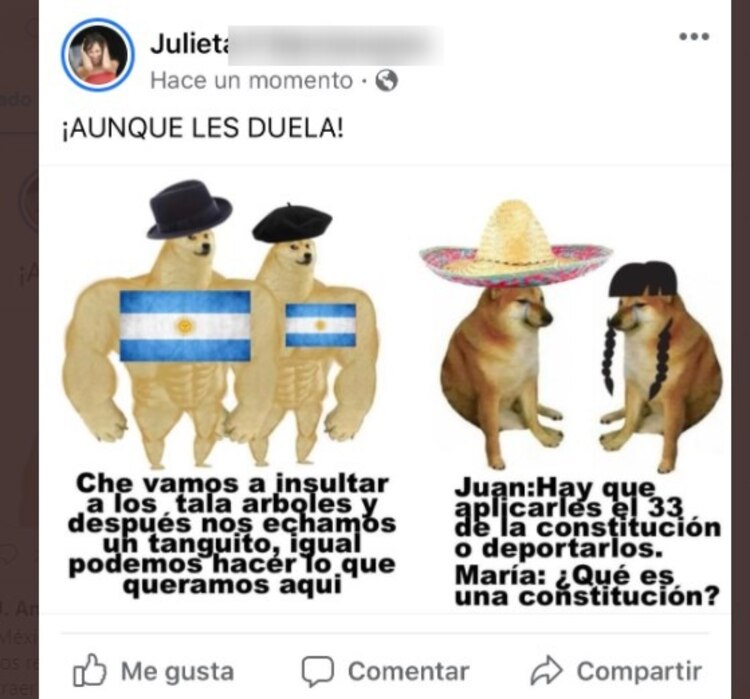 Meme de #LadyArgentina