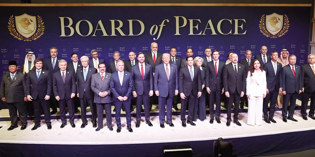 El presidente de Estados Unidos, Donald Trump, durante reunión inaugural de la Junta de Paz en el Instituto de Paz de Estados Unidos en Washington, ayer.