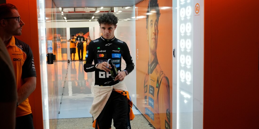 Lando Norris en una carrera de F1