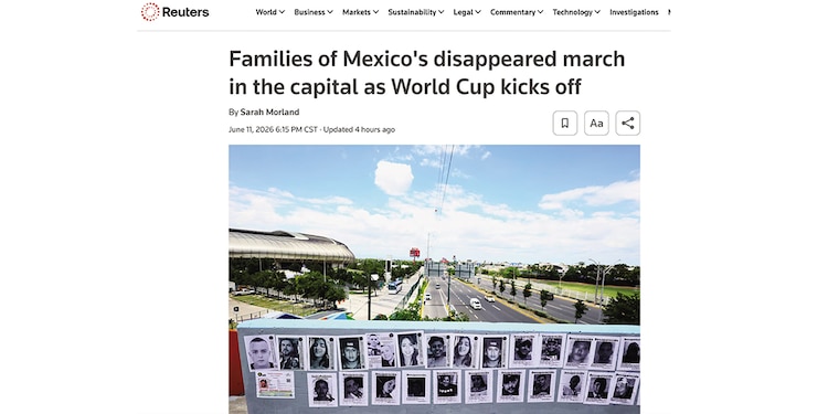 Protestas en la apertura del Mundial en agencias, ayer.